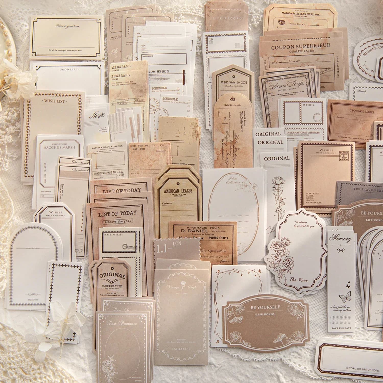 30 pz/pacco In Scatola Taccuini Memo Adesivi FAI DA TE Scrapbooking Scuola Forniture di Cancelleria Art Collage Spazzatura Ufficiale Adesivo Memo
