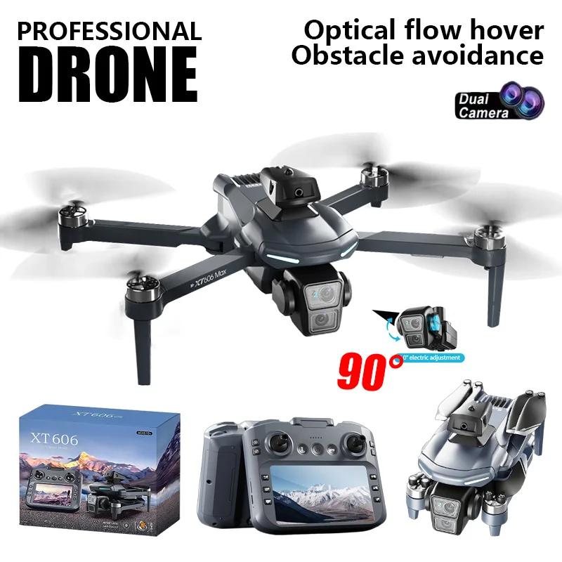 Nuovo Drone XT606 con Doppia Fotocamera FPV, Telecomando, Resistente alle Cadute, 8K HD WIFI GPS, Pieghevole, Giocattolo Regalo