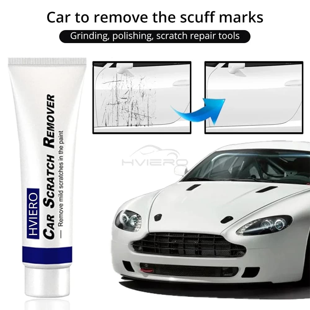 Kit Lucidatura e Riparazione Graffi per Auto, Cera Antigraffio, Pasta Abrasiva per Carrozzeria, Crema Lucidante, Strumenti e Accessori per la Pulizia della Vernice