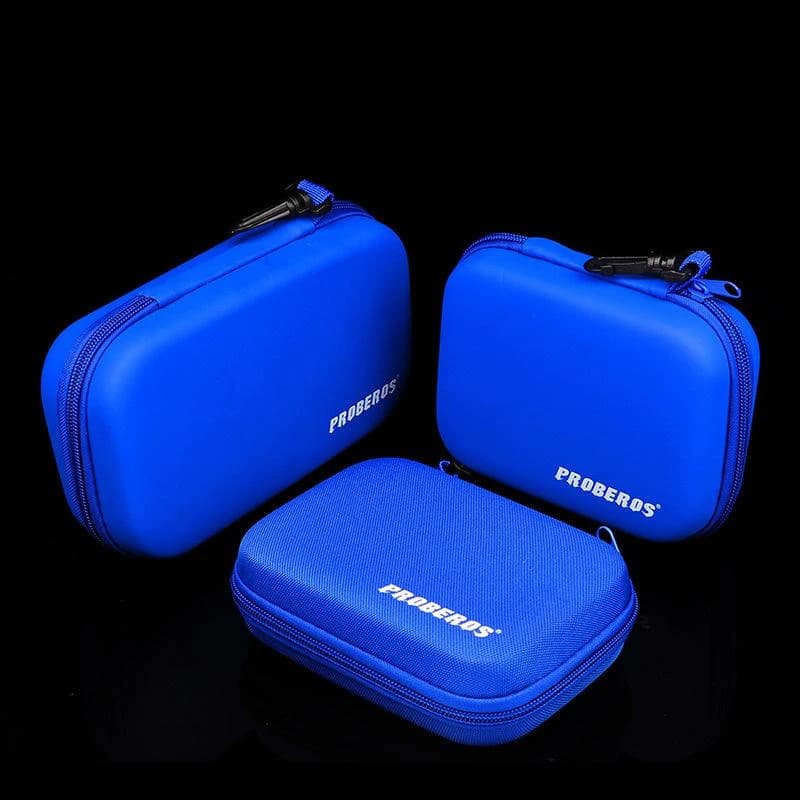 PROBEROS waterproof fishing bait kit Fly Hook sequins box fishing gear Organizer bag for flies Spinner Spoon Bait Storage Case blue