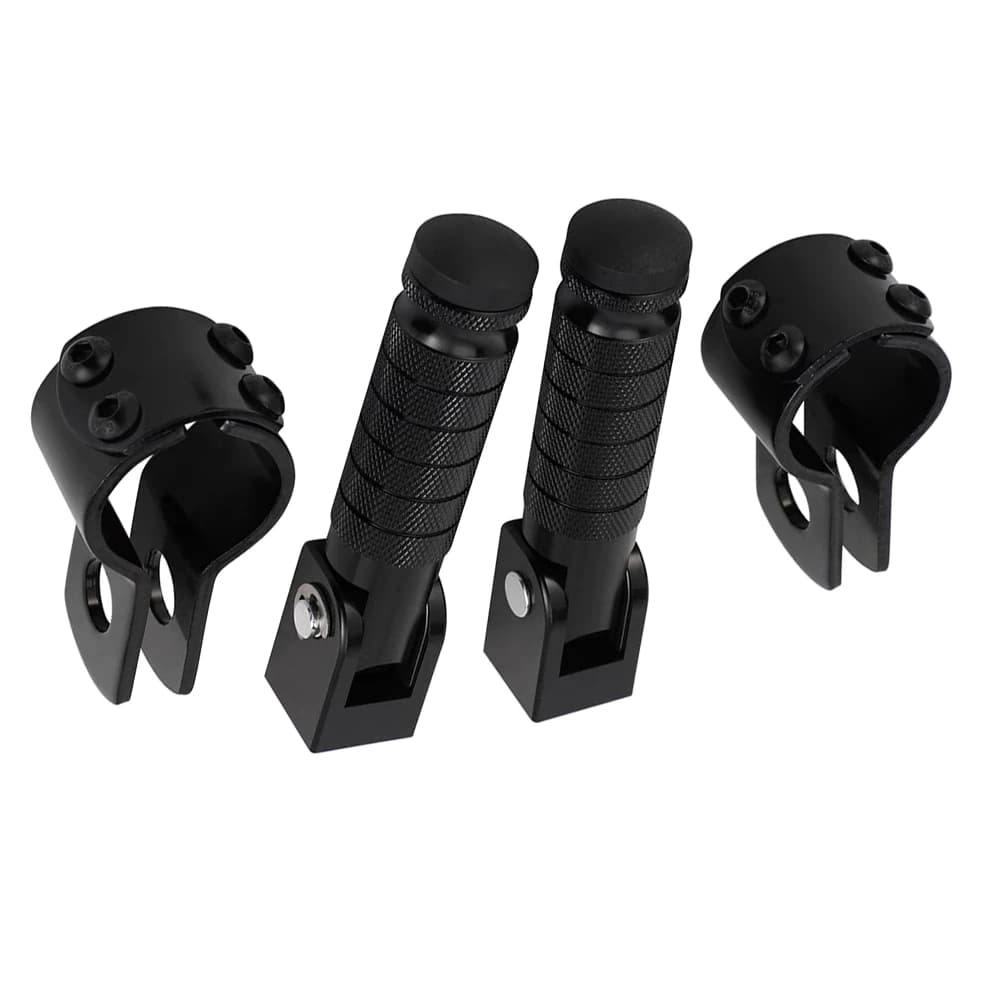 Pedane Pieghevoli Universali per Moto, Compatibili con Kawasaki, Honda, Ciclomotori, Scooter e Biciclette