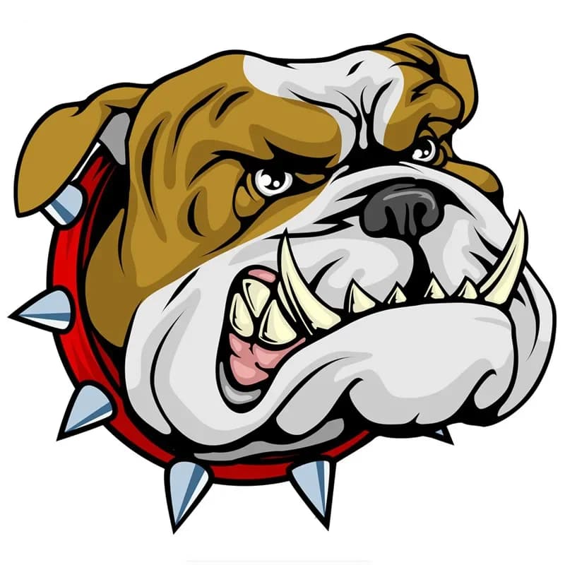Nuovo Design vendita calda Super Angry Dog Stick bullo Bulldog decalcomanie per auto colorate divertenti decalcomanie per auto in vinile decalcomania personalizzata, 15cm