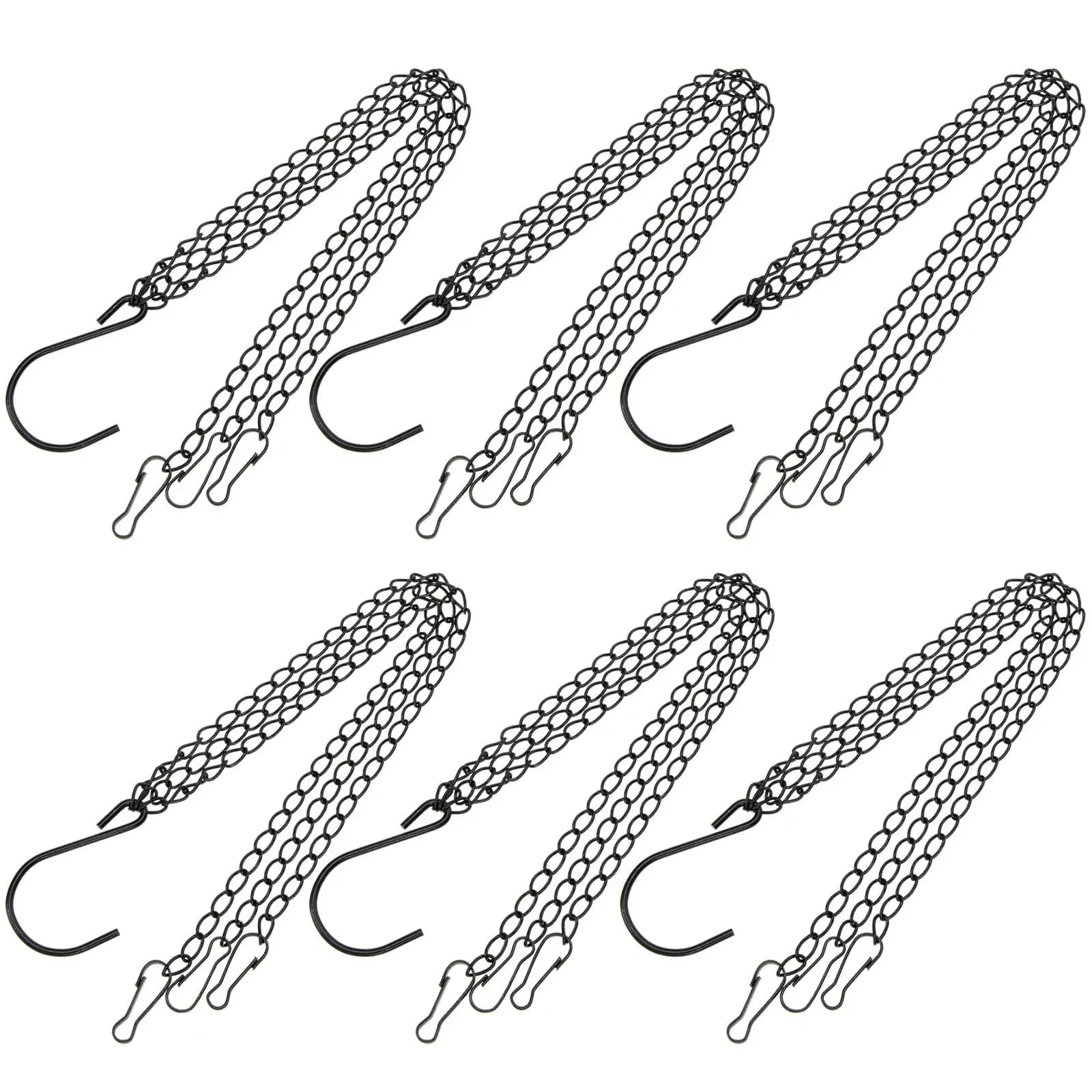 5Pcs Wear Resistant Iron Hanging Chains Multipurpose Plant Pot Holder Chains for Flower Basket Lanterns Garden Home Decor