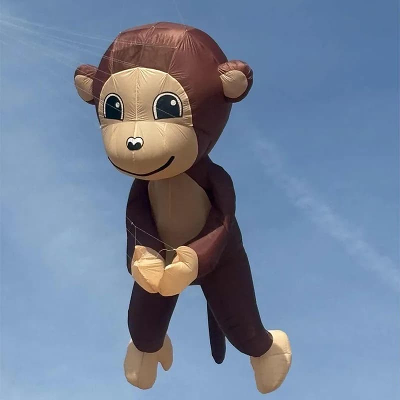 High Quality 3.5m Clapping Monkey Nylon Soft Animal Kite Line Laundry for Adults
