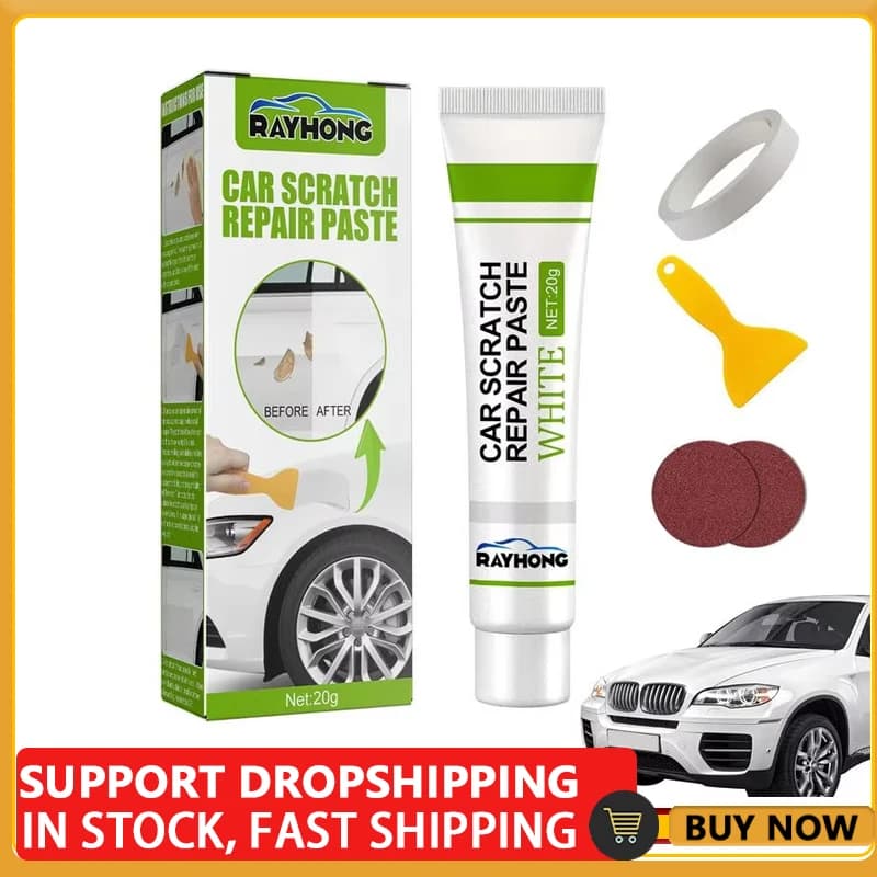 Pasta per riparazione in fibra di vetro per auto, barca, gelcoat, riparazione, durata a vita, kit di riparazione per cappotti, strumento completo per graffi auto, sgorbie Nicks