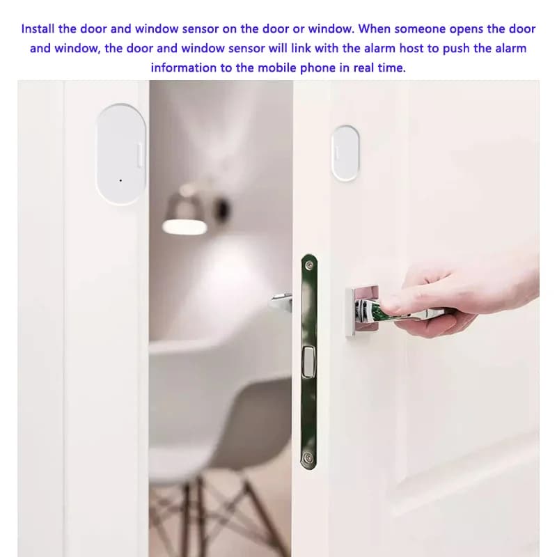 Zigbee Tuya Rilevatore wireless Porta Finestra Sensore magnetico Allarme antifurto Telecomando per casa/hotel/negozio/scuola