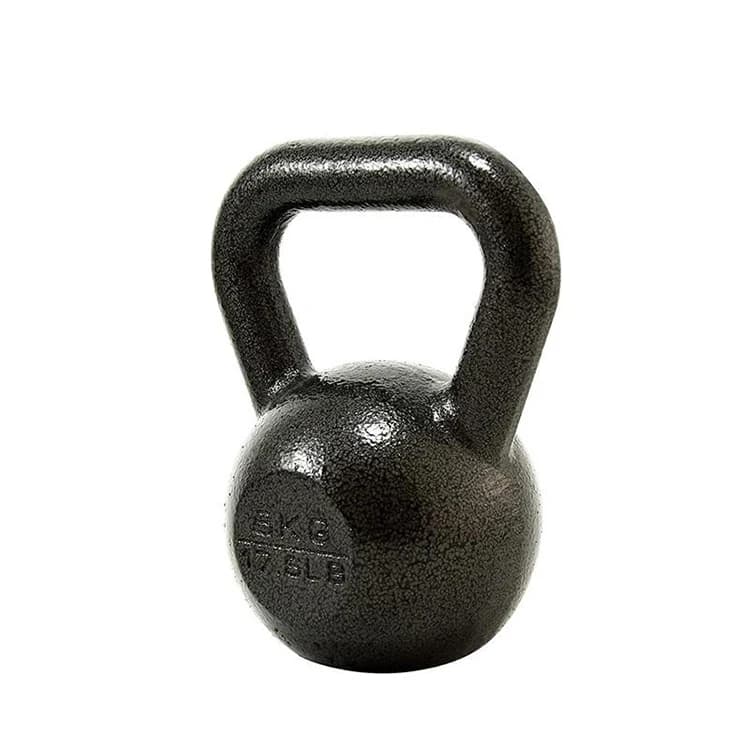 Kettlebell in cast iron with custom logo, coated in vinyl, for strength training and fitness in the gym, ideal for competition - Promotion Sales