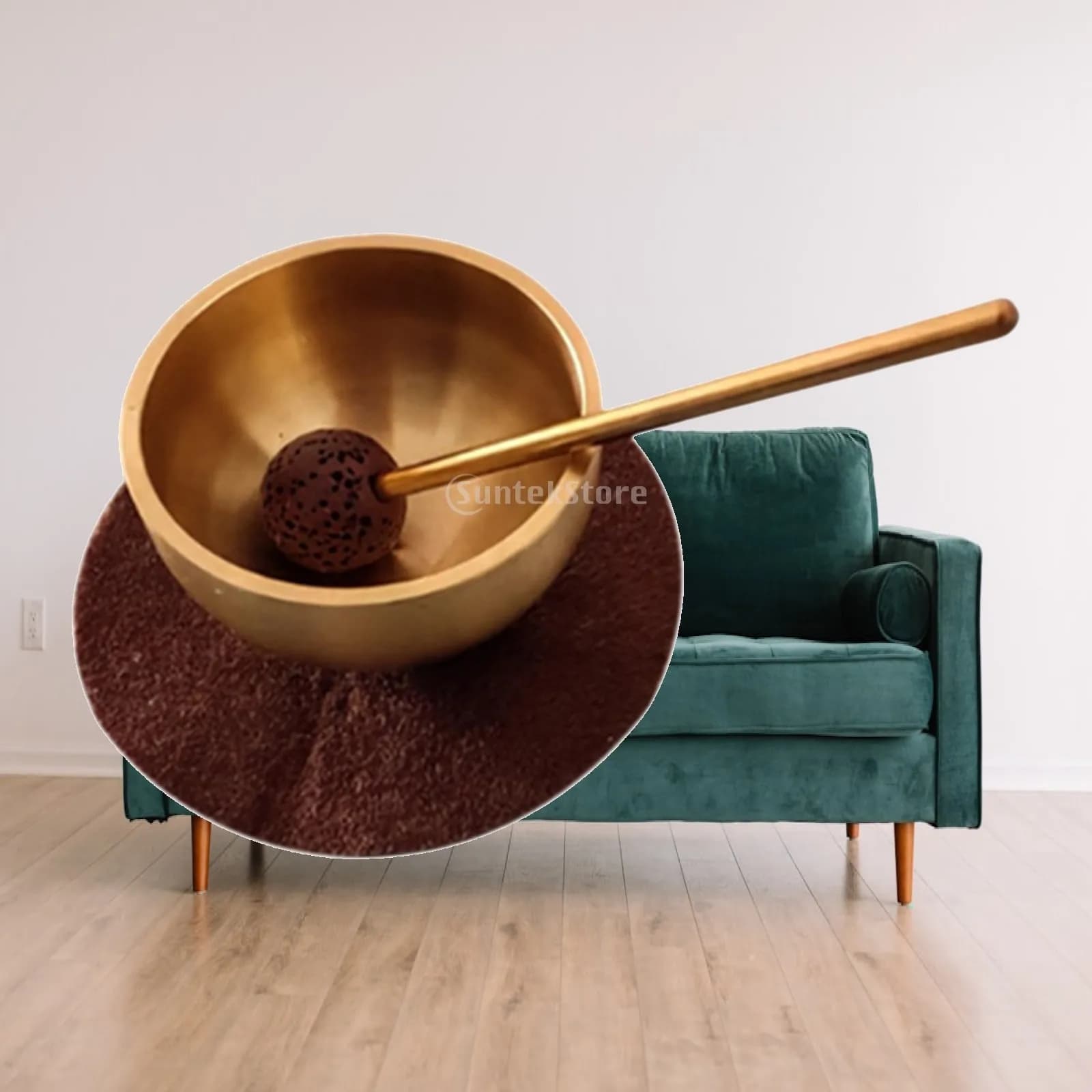 Singing Bowl Set Multifunctional Meditation Tool Brass Bowl Mindfulness for Relaxation Healing Meditation Enthusiasts Women Men