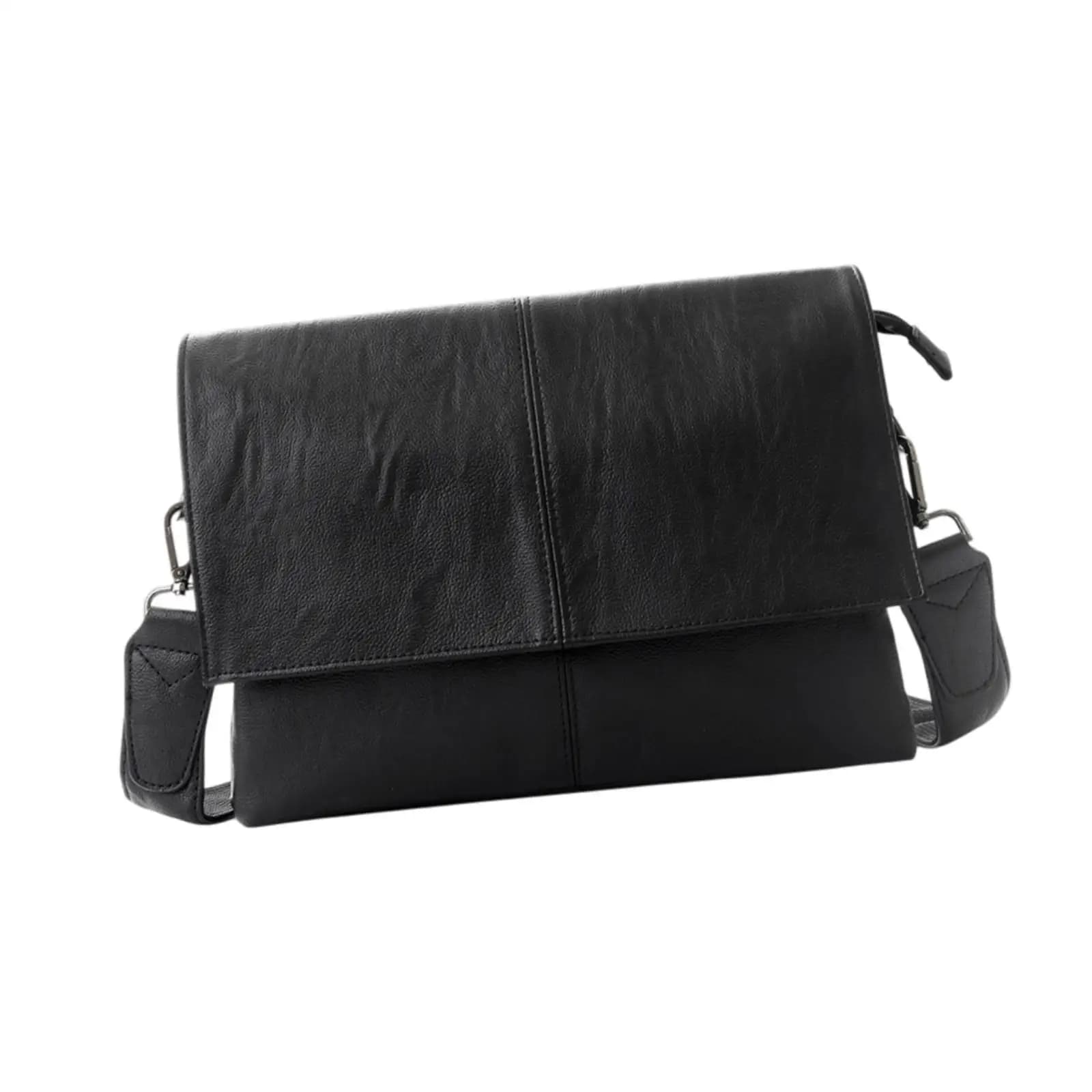 Borsa a Tracolla da Uomo, Portafoglio Trendy in Tinta Unita, Borsa da Viaggio in Pelle PU, Borsetta per Viaggi, Affari, Vacanze, Lavoro, Shopping