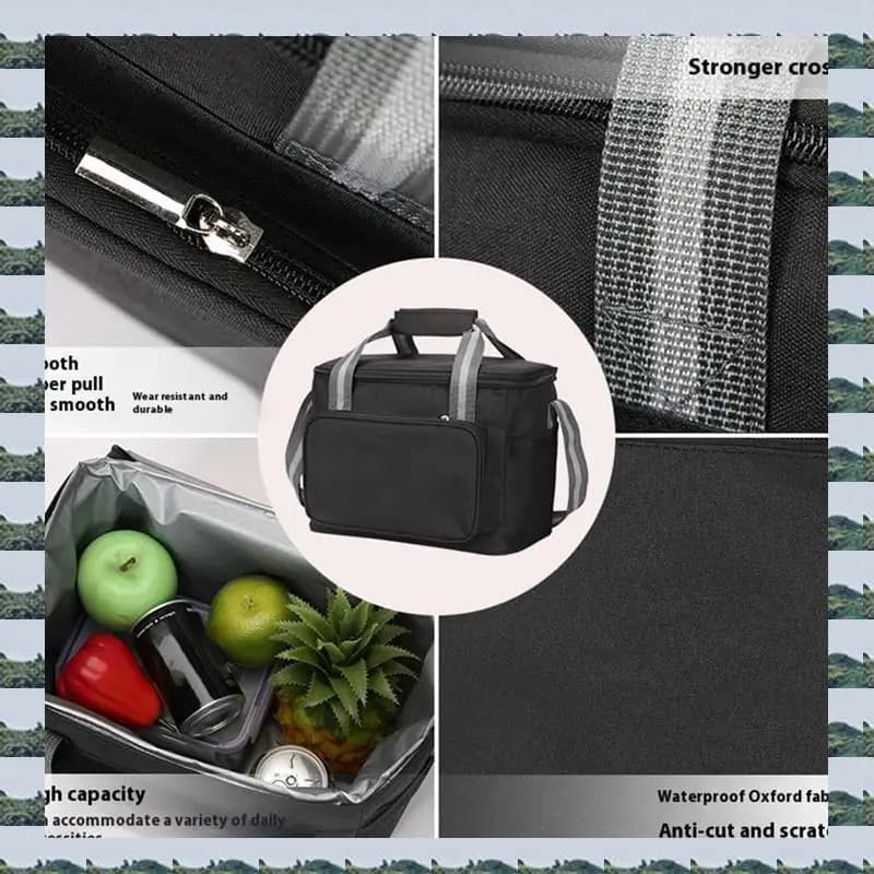 ABQR Portable Air Fryer Transport Bag, Insulated Food Door for Crockpot, Durable Lunch Travel Bag