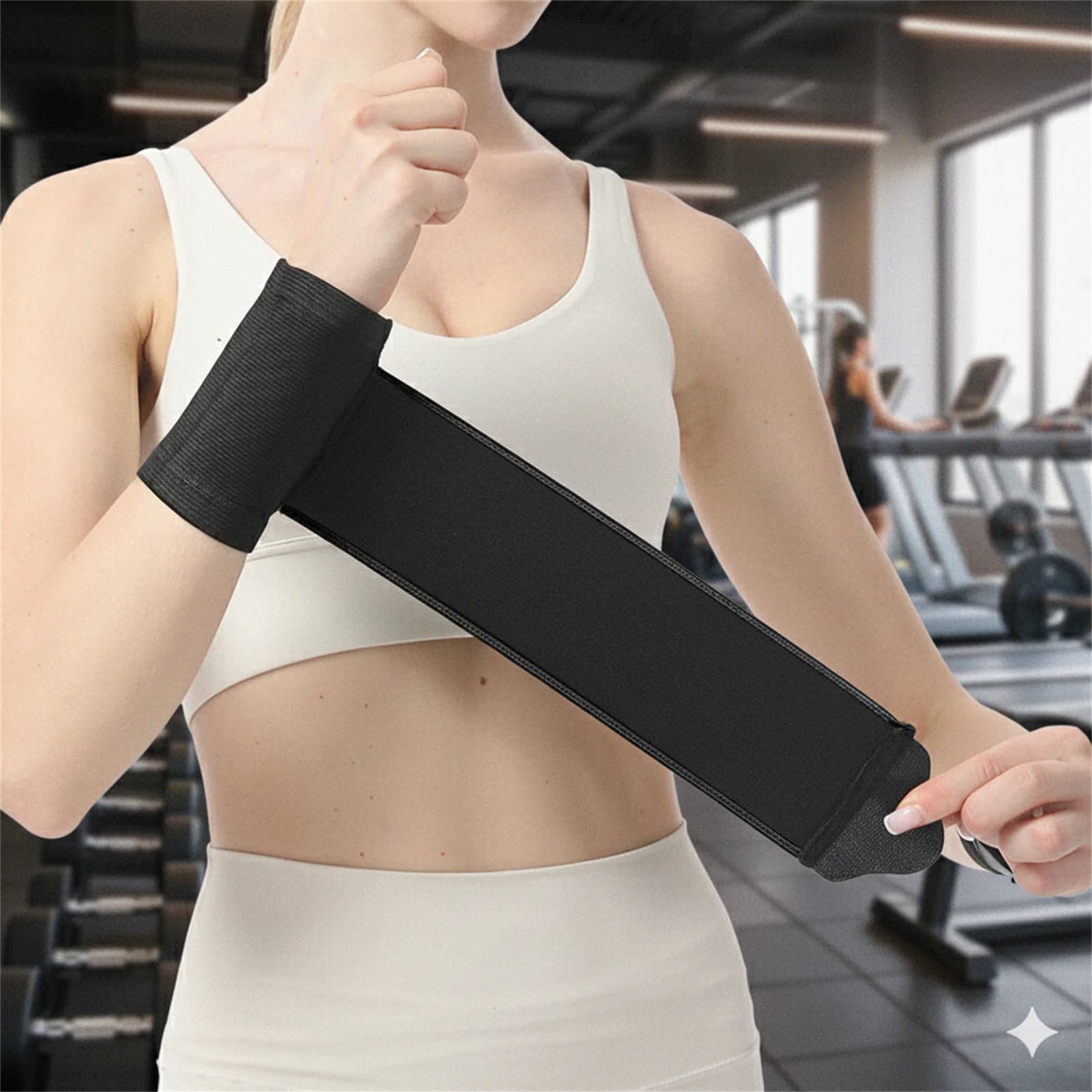 Sports Compression Wrist Support Breathable Waist Straps for Weight Lift Gym Fitness Exercise Training Wrist Joint Protection
