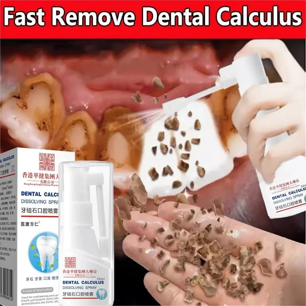 Dental Calculus Remover Teeth Whitening Spray Toothpaste Cleaning Oral Hygiene Removal Halitosis Plaque Stains Fresh Breath Care