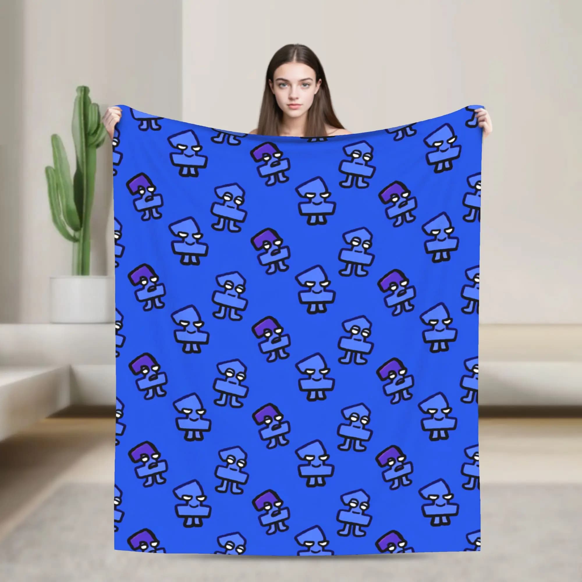 One TPOT pack Blankets BFDI Decorative Flannel Throw Blanket For Living Room Soft Custom Quality Bedspread Gift