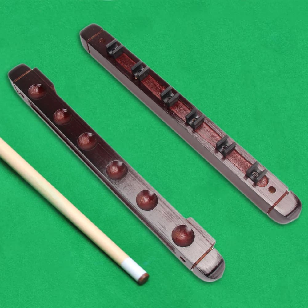 Wood Snooker Rod Hanging Bracket Wall-mounted 6-slot Snooker Billiard Pole Brackets Professional Billiard Accessories