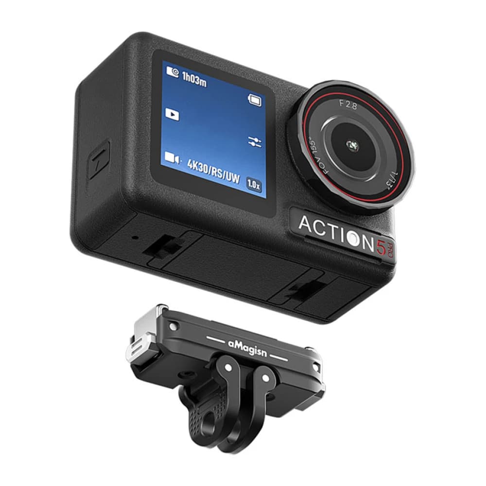 Magnetic Dock Metal Quick Release Adapter 1/4 Foldable Claw Bracket Accessories for Sports Cameras for DJI Action 5Pro/ 4/ 3