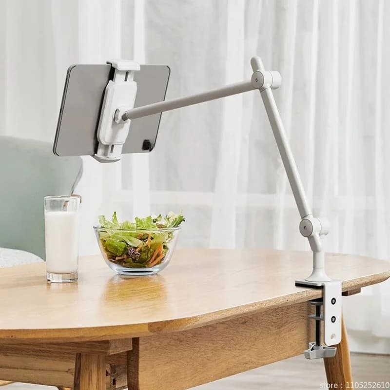 Tablet Mount Metal Stands Holder Arm for 4.7-12.9 inch Phone iPad Xiaomi Huawei Samsung Kindle Switch Adjustable Desk Stand