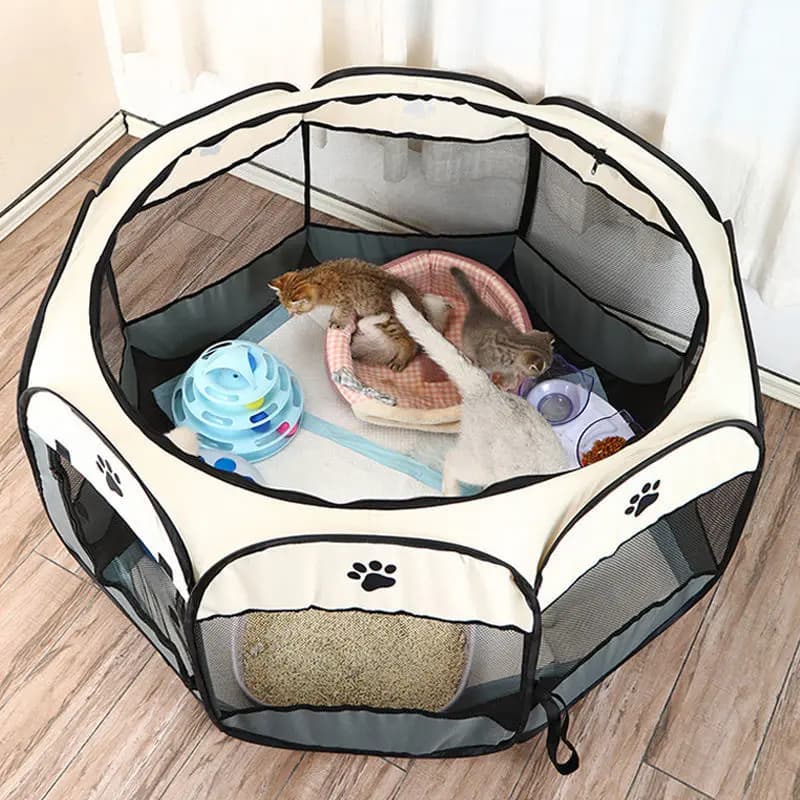 Cuccia per Gatti, Cuccia per Cani - Adatta a Tutte le Stagioni. Cuccia da Parto - per Parto e Riproduzione Tenda Chiusa, Recinto - per Gattini in Gravidanza