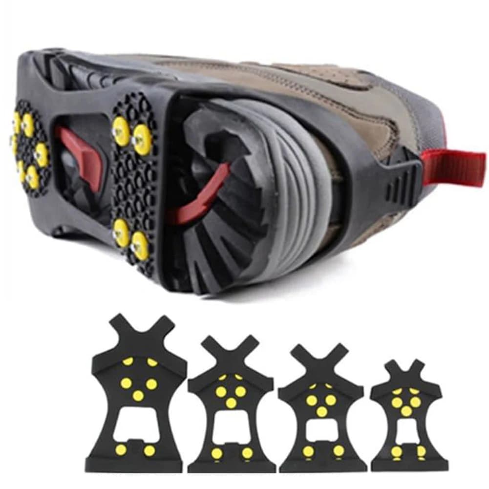 Ramponi da arrampicata a 10 denti Artigli da ghiaccio invernali antiscivolo Tacchetti da alpinismo unisex Accessori per escursioni a piedi