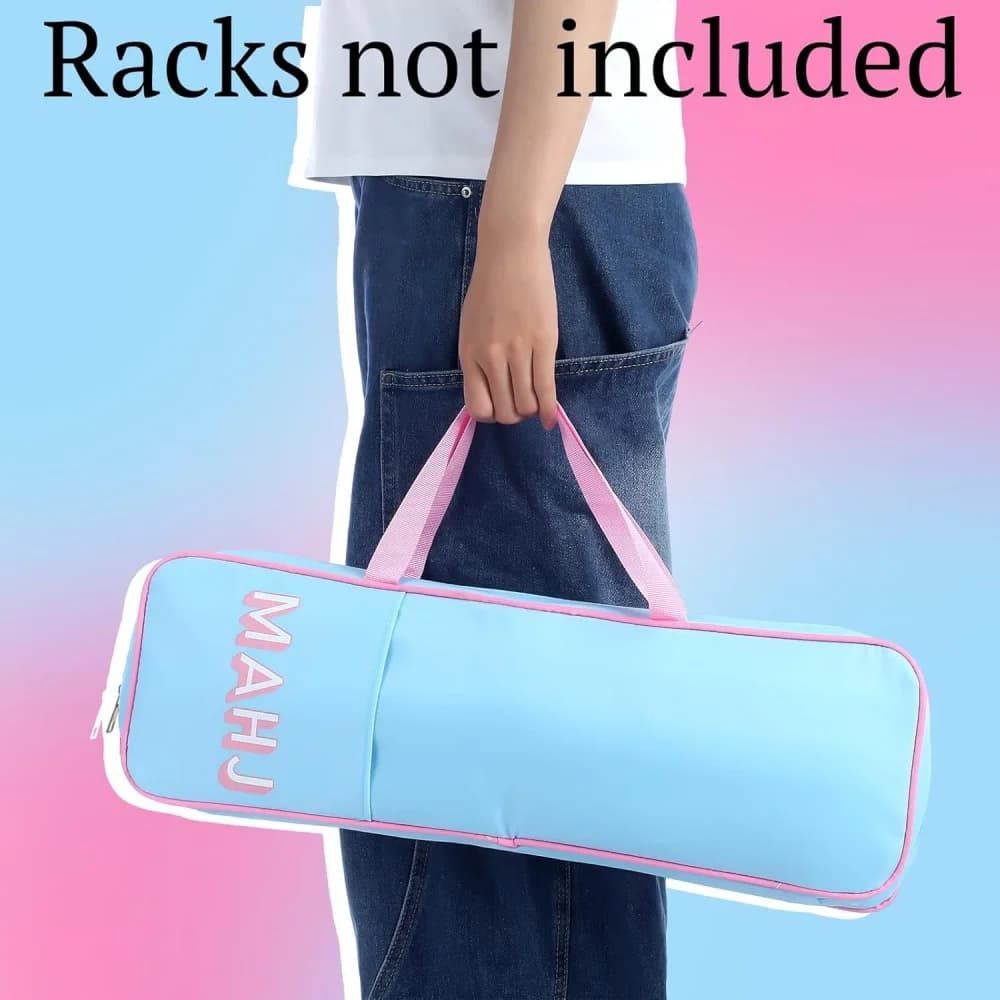 Borsa per rack Mahjong per riporre giochi Mahjong Borse per piastrelle Mah Jong con cerniera Borse per il trasporto Accessori per regali Borsa solo