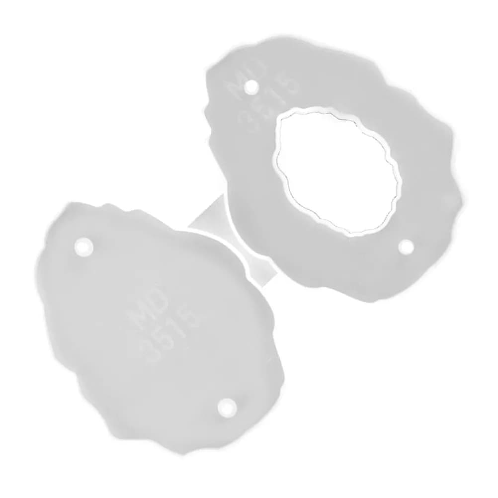 Silicone Stamp for Oval Frame, Epoxy Resin Casting Tool Fai-da-Te, Easy to Form, Frames