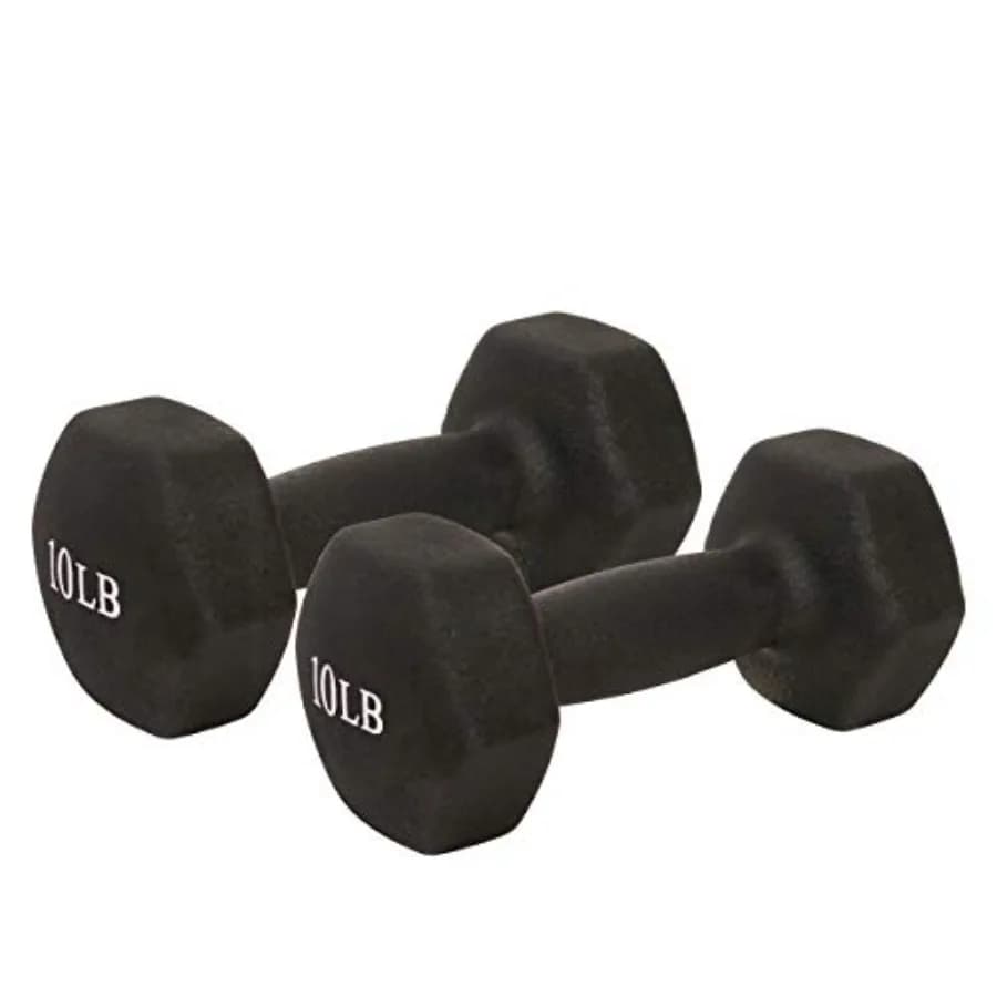 Manubri Esagonali Rivestiti in Neoprene Antiscivolo per Fitness, Pesi per Esercizi a Casa, Allenamento Total Body, Potenziamento della Forza