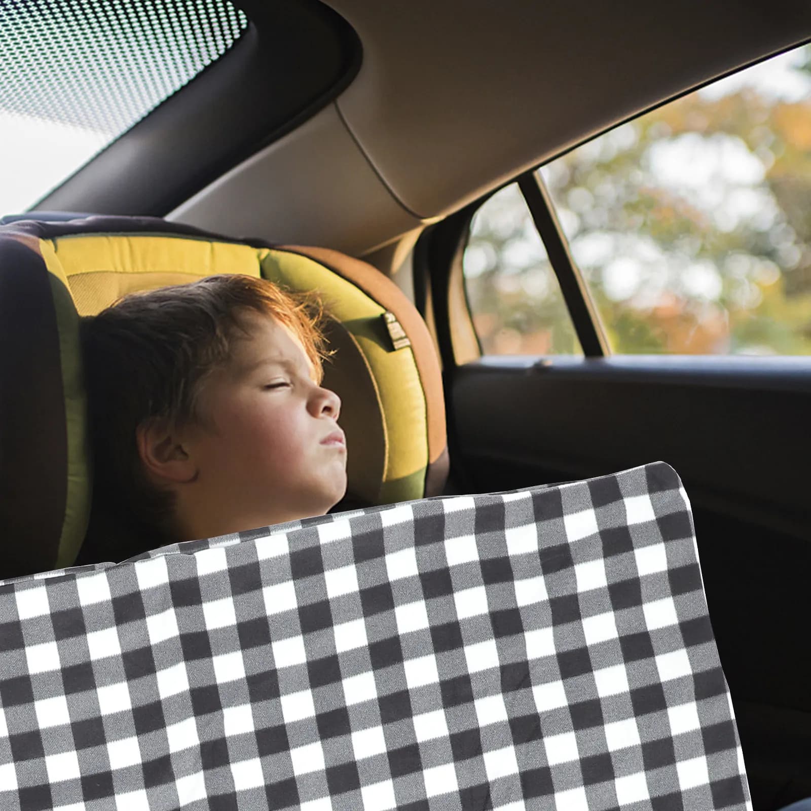 Coperta Elettrica per Auto 12V, Tecnologia di Riscaldamento Rapido, Termostato di Sicurezza Integrato, Fodera Lavabile, per Viaggi Invernali