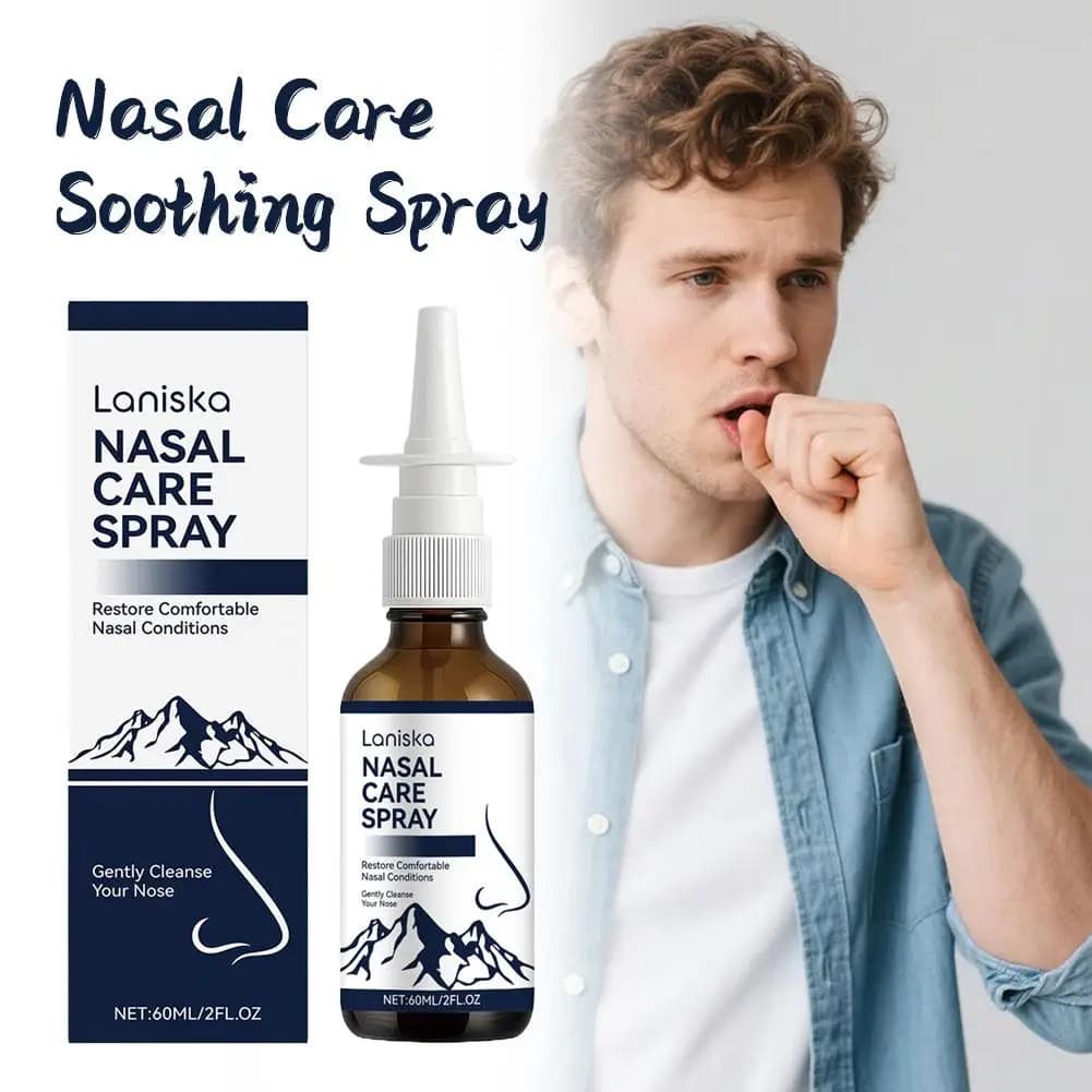 Nasal Spray 60ml for Daily Care, Hydrating and Lenitive, Removes Powder, Delicate Formula, Native Care Tool