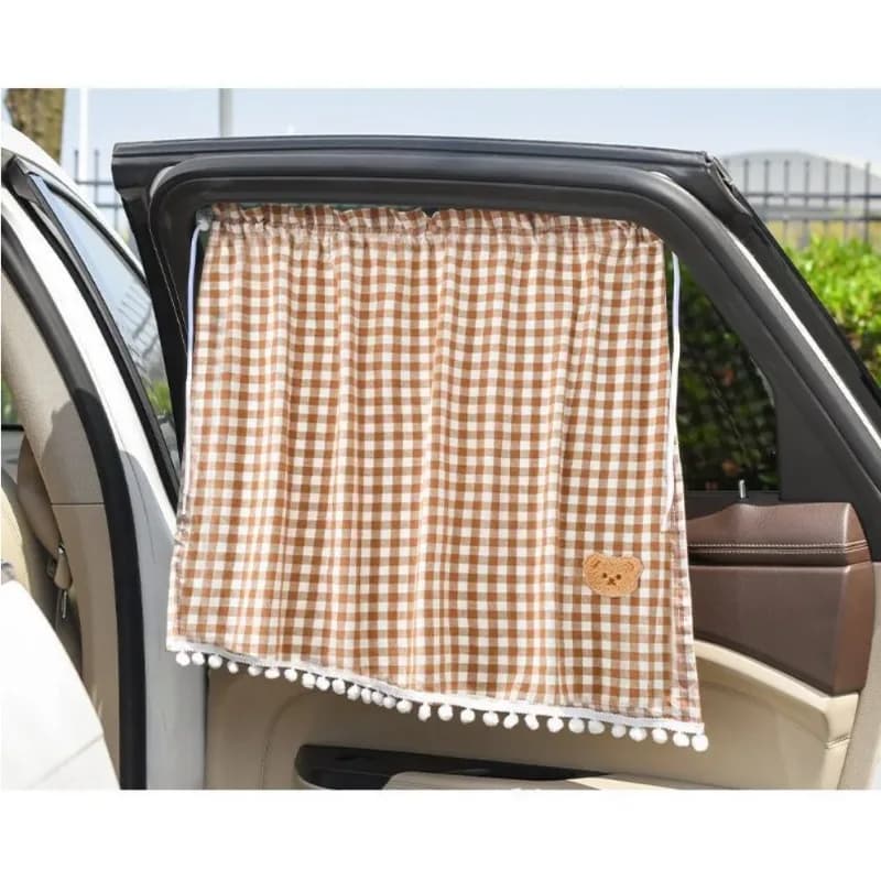 1 paio di tendine parasole a ventosa per lunotto auto, tendina parasole isolante termica per finestrini laterali auto, tendina parasole per auto per bambini