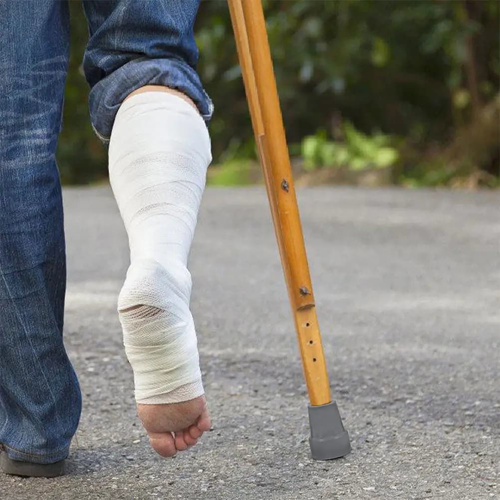 4 Pezzi Punte in Gomma Antiscivolo da 22mm per Bastoni da Passeggio, Coperture di Ricambio per Bastoni da Trekking, Accessori per Sci e Escursionismo