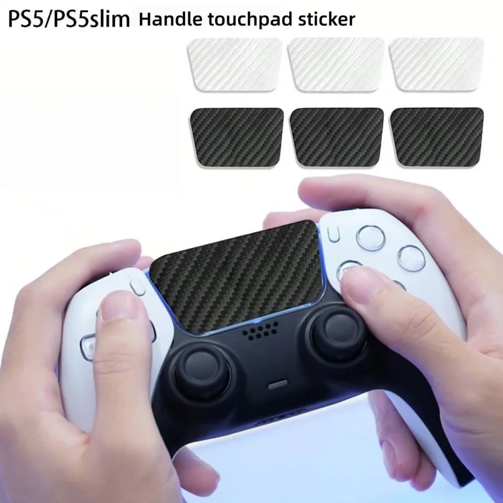 Adesivi per Controller PS5, Protezione per Touchpad con Diverse Texture e Colori (2 Pezzi)
