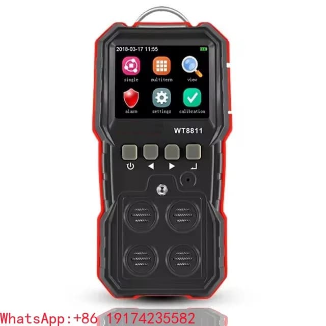 WT8811 USB Interface Portable Gas Detector 4 In 1 CO/O2/H2S/LEL Carbon Monoxide Detector