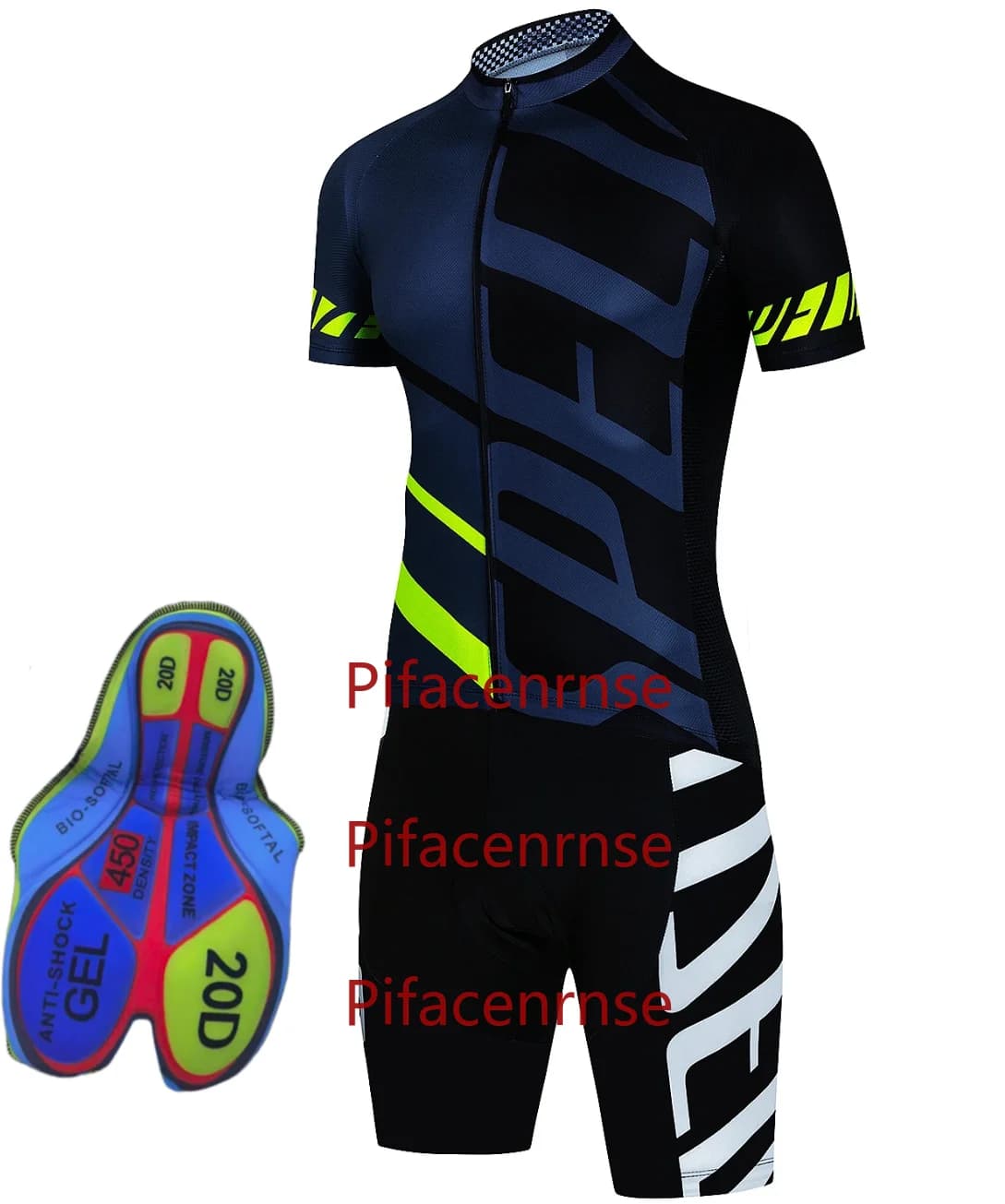 Nuovo Completo Ciclismo Nero: Maglia e Pantaloncini per Uomo e Donna, Abbigliamento per Bici da Strada e MTB