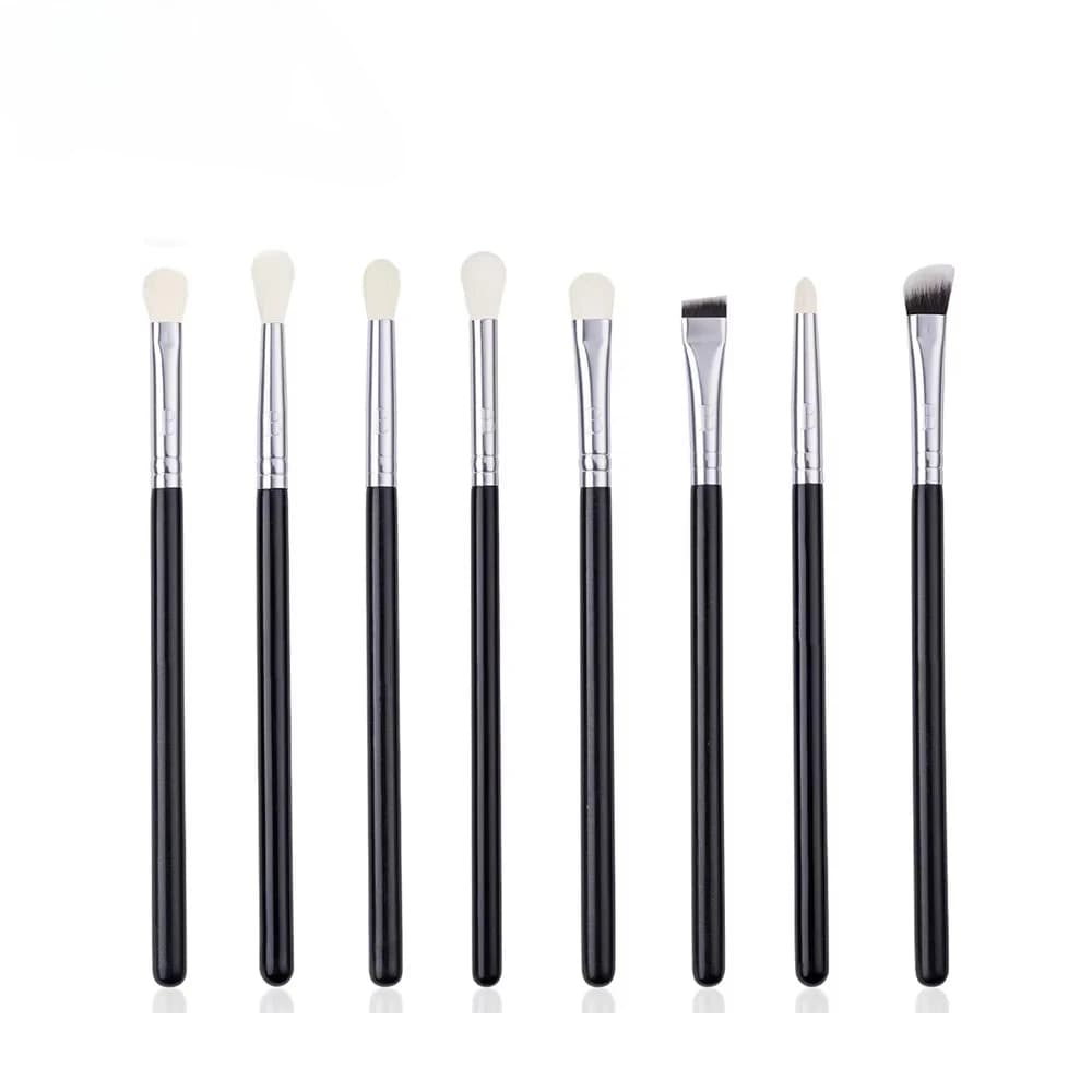 Set of 8 Professional Eyeliner Makeup Brushes, Eyeliner and Umbrella Brushes, Capra Hair Brush Set