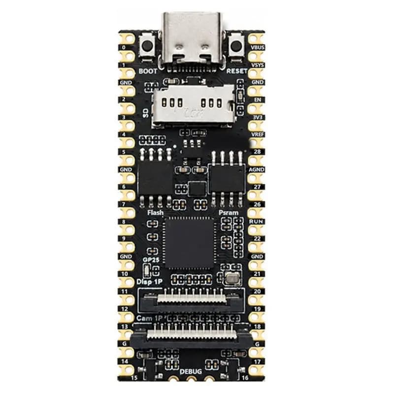 B03B-For Raspberry Pi Pico 2 Pro RP2350A Linux Pro 8MB Development Board Touch Screen Display Camera Port