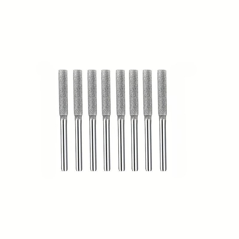 8Pcs Diamond Chainsaw Sharpener Set Titanium Coated Grinding Bits Rotary Sharpening Tools