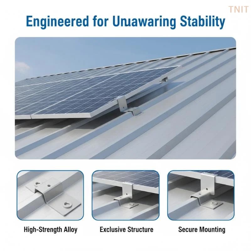 [J] L-Foot/L-Feet Mount Aluminum Bracket For Solar Panel Rail Support