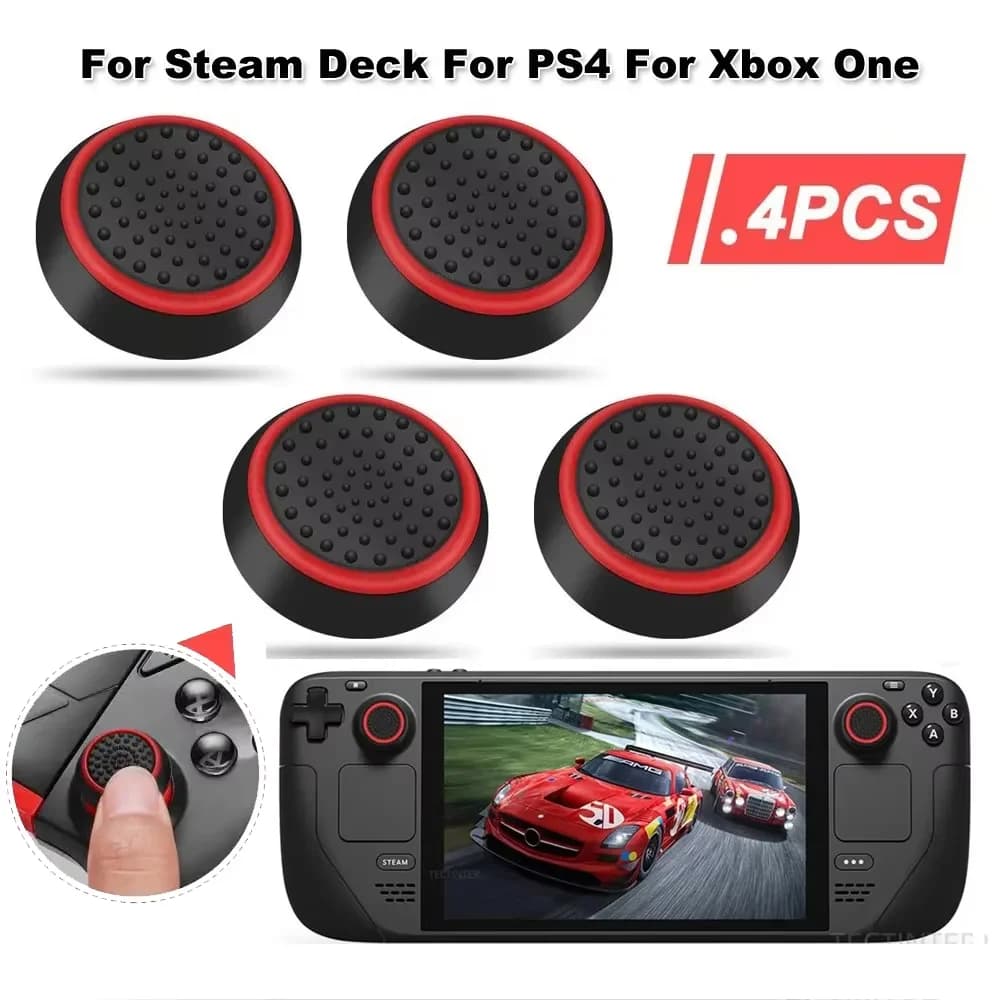 4 pz Silicone Analogico ThumbStick Copertura Per PS5/PS4/PS3/Switch 2 JoyCon Grip Cap Per Xbox One/Xbox Serie X S/Xbox 360 Controller
