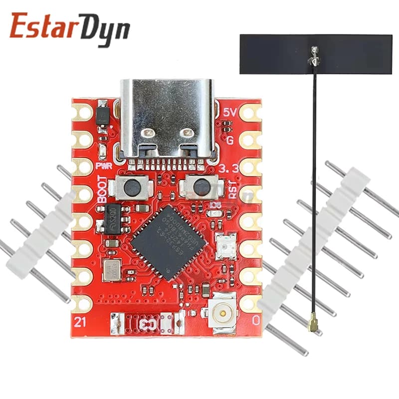 EstarDyn 1/2PCS Scheda di Sviluppo ESP32-C3 SuperMini Plus WiFi Bluetooth ESP32 C3 Super mini V2.0 Red Board