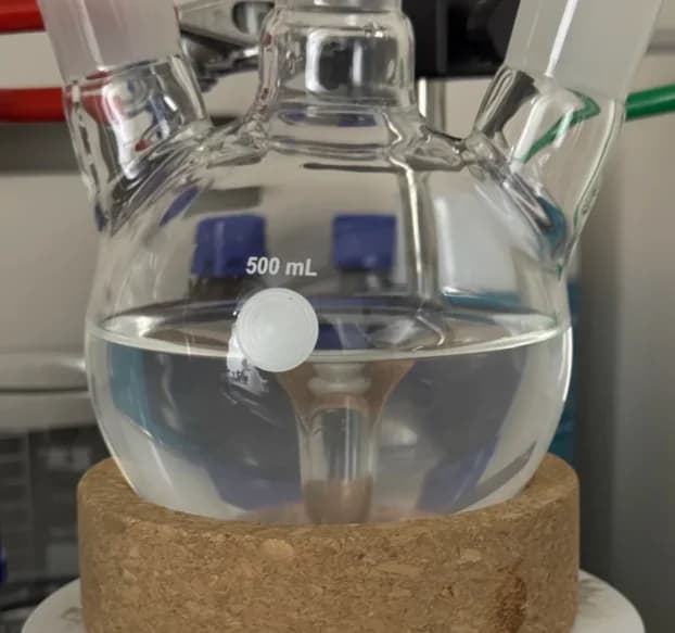 Round bottom flask with Double layer glass coating 250ml 500ml 1000ml Three Colli Quattro Colli Reattore