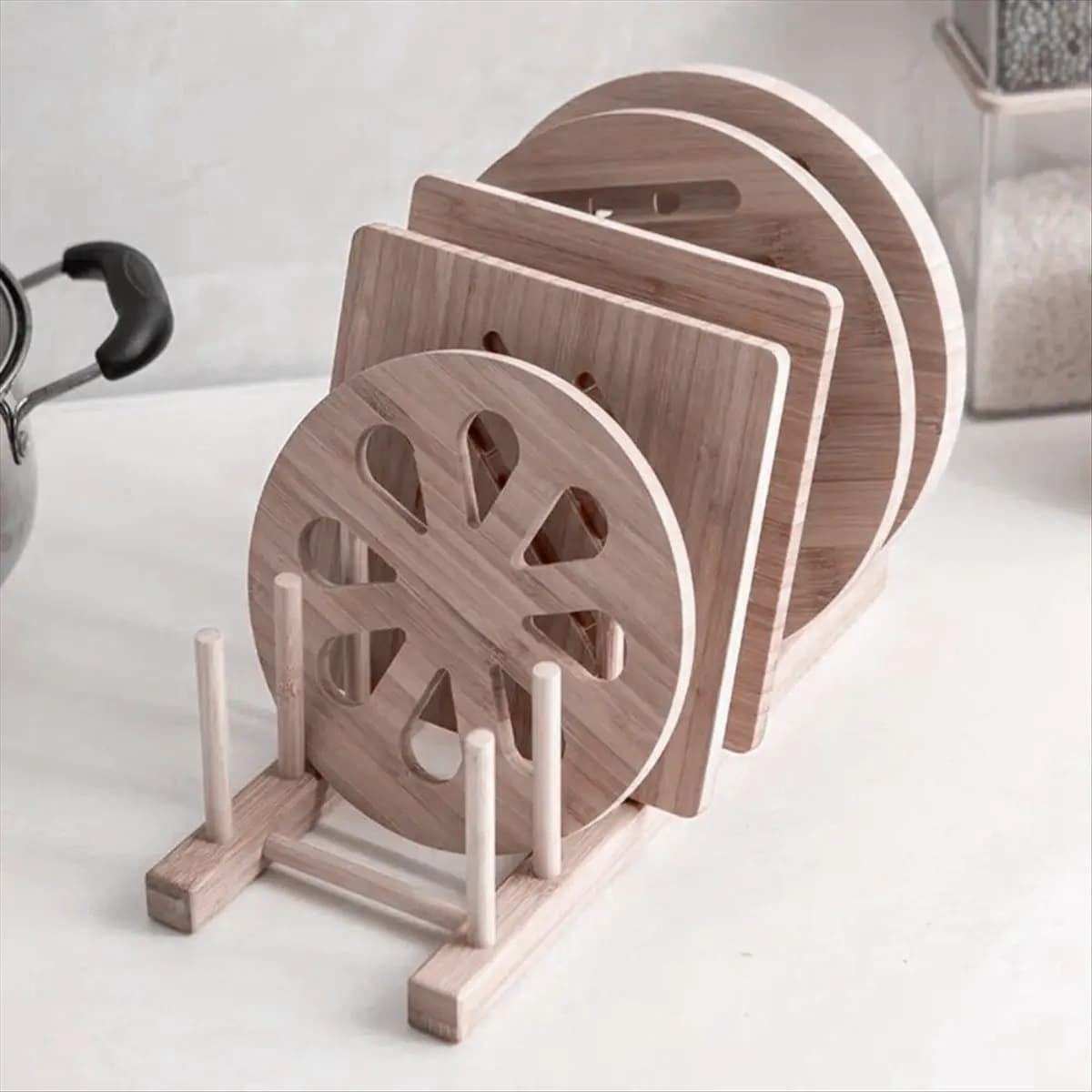 Tableware Drain Rack, Plate Rack, Cutting Board Wooden Drying Rack Wood Drain rack