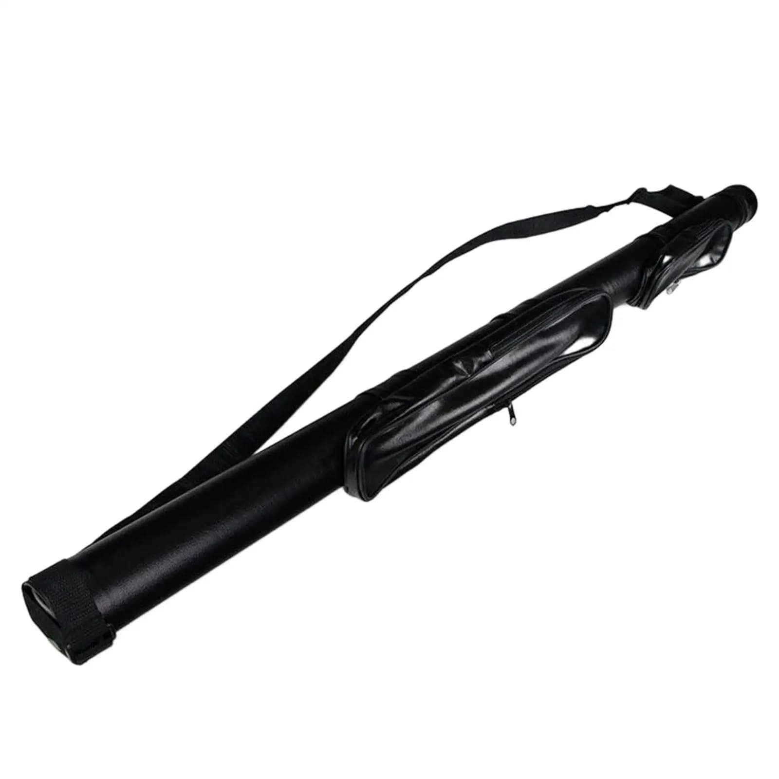 Custodia per Stecche da Biliardo/Snooker a 3/4 con Cerniera, 2 Fori, Organizer Portatile per Appassionati