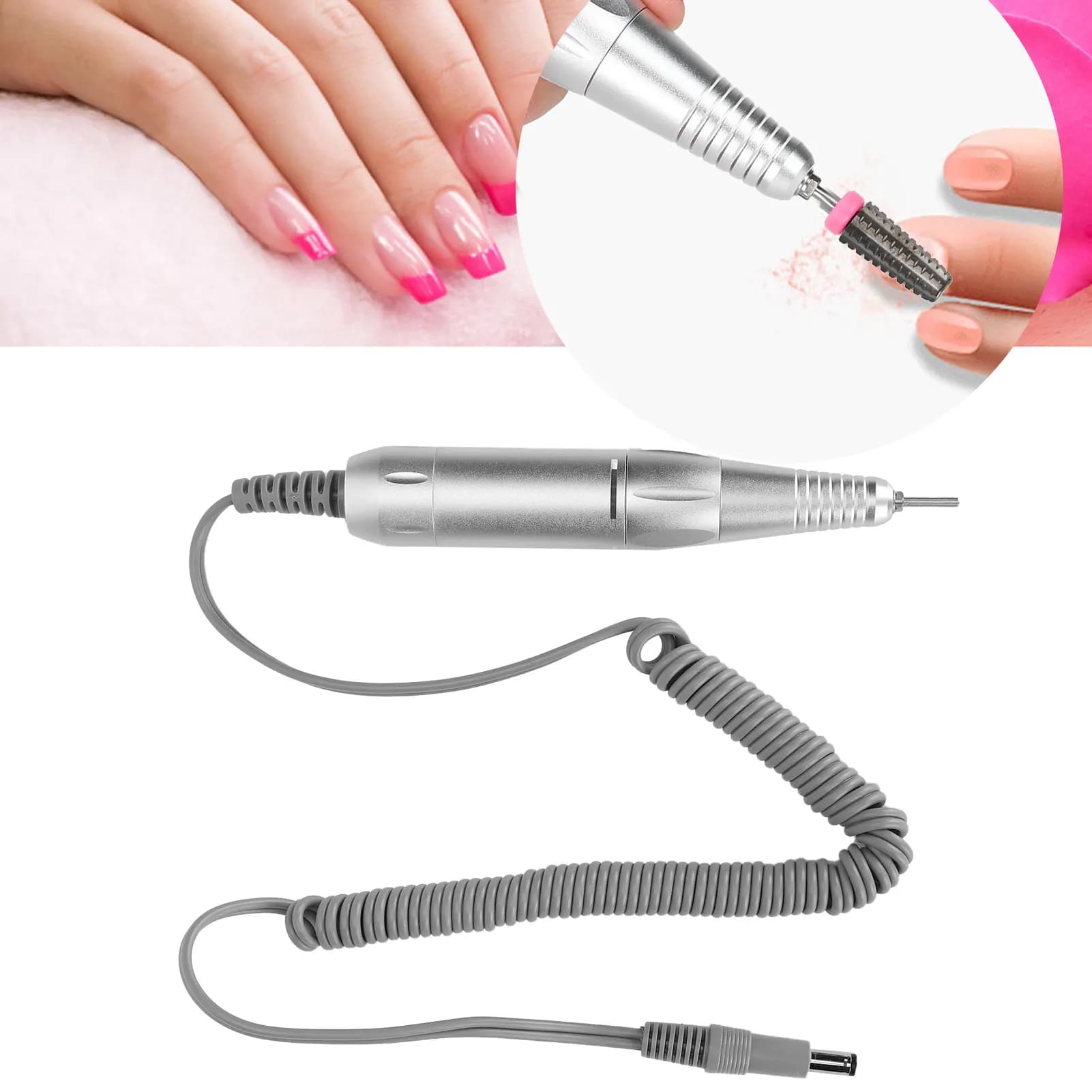 Maniglia di ricambio per strumento per Manicure per trapano elettrico per unghie lucidatrice per unghie smerigliatrice manipolo per lucidatrice per unghie maniglia