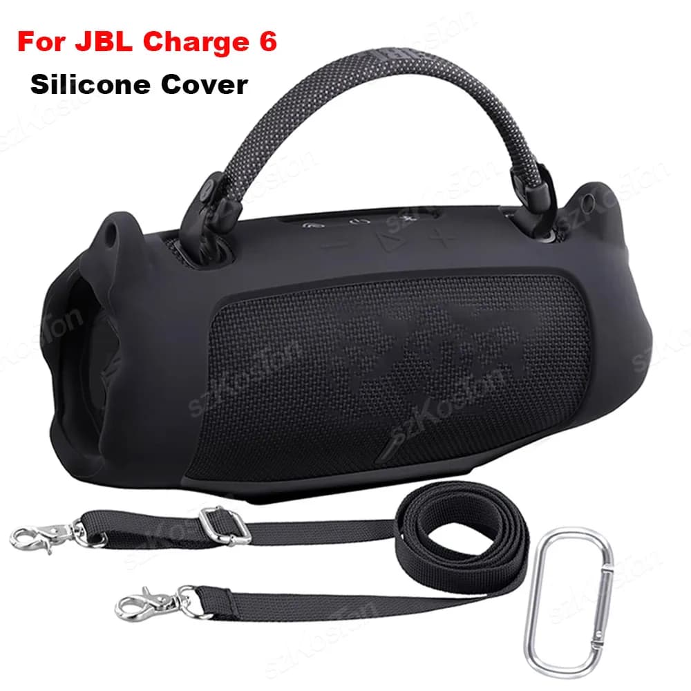 JBL Charge 6 Bluetooth Speaker Silicone Protective Case with JBL Charge6 accessory strap