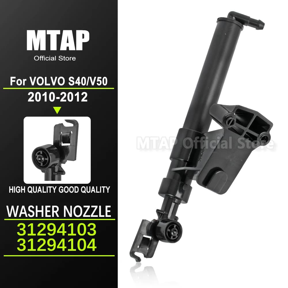 Auto Testa Luce Ugello Lavaggio Per Volvo S40 2010-2012/V50 2004-2012 31294103 31294104 Faro A Getto D'acqua Attuatore Spray di Pulizia