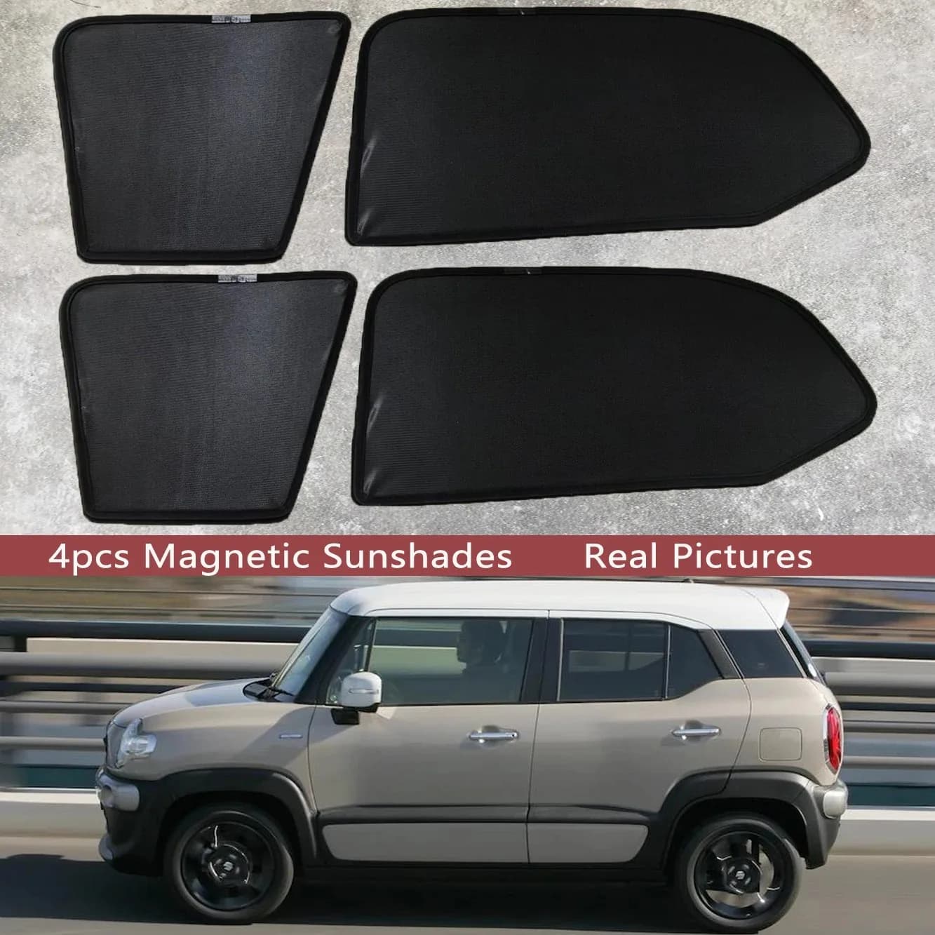 Parasole Magnetico per Auto, Tendina Parasole per Parabrezza Anteriore per Suzuki Xbee (MN71S) 2017 - 2025 2023 2022 Accessori