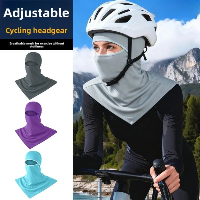 Balaclava Face Mask Adjustable Quick Dry Sun Protective Cycling Head Cover for Men and Women Sports