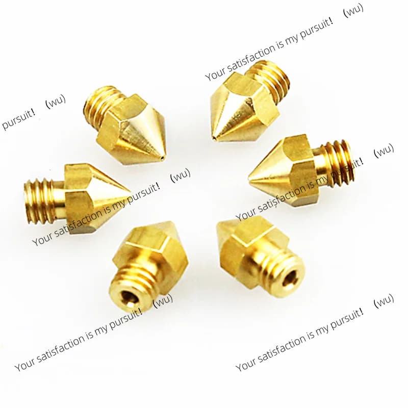 5 pezzi Ugelli in rame M6 MK8 da 0,2/0,3/0,4/0,5 mm per estrusore A6 A8 E10 E16 CR-10 Ender-3 ET4 ET5X - Ricambi 3D