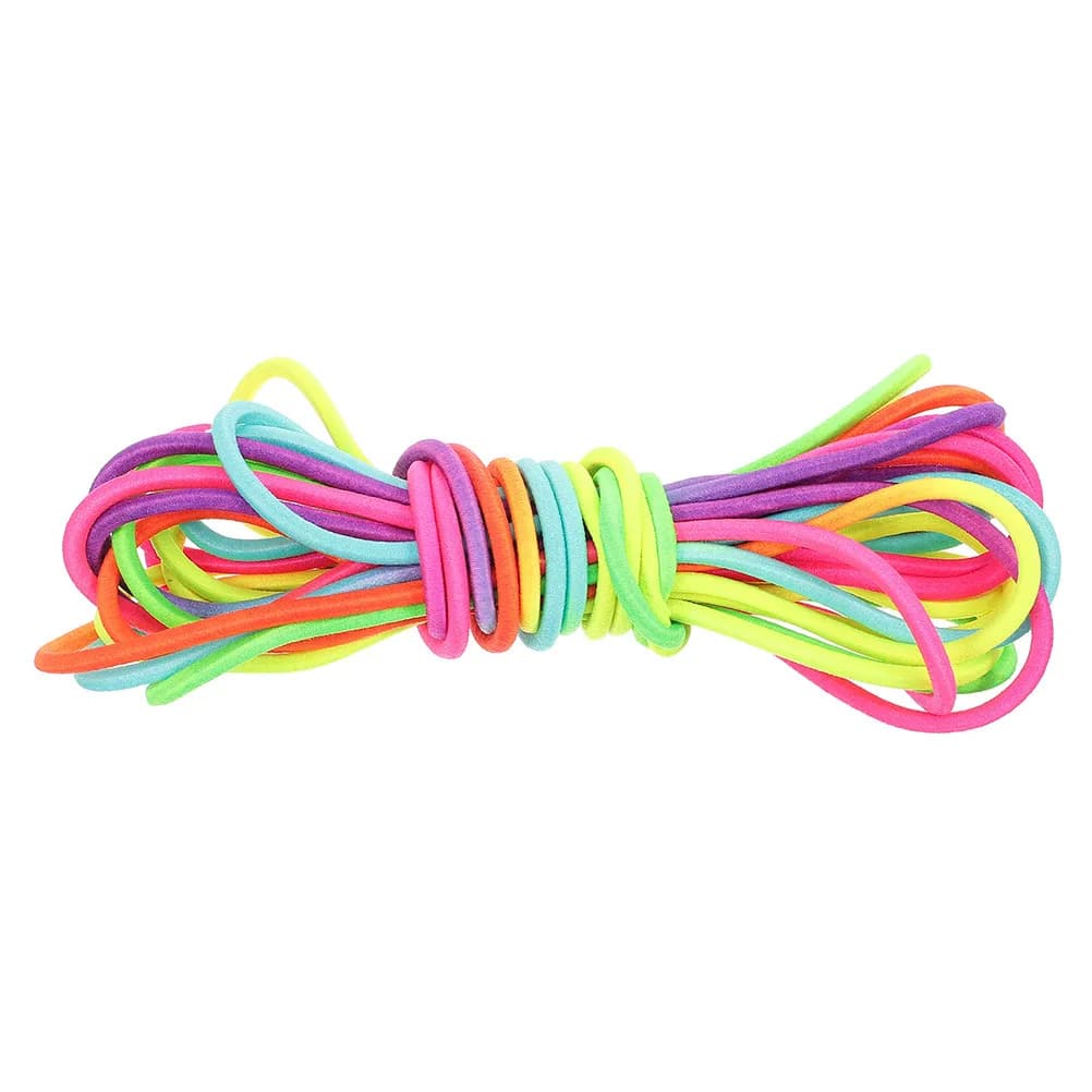 Chinese Jump Ropes Elastic Playground Skipping Ropes Colorful Stretch Rope Adjustable Outdoor Exercise Fitness Game Goodie Bag