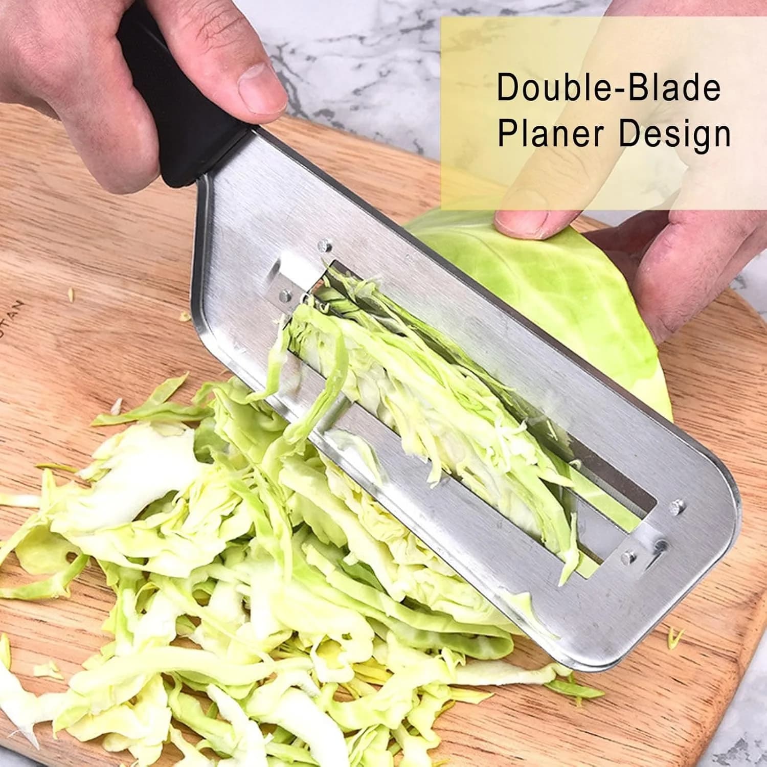 Tritatutto per Cavolo, Affettatrice per Cavolo Verde e Cavolo Bianco, Spremi Cavolo, Spremi Lattuga, Grattugia per Cavolo, Coltello da Cucina per Frutta e Verdura