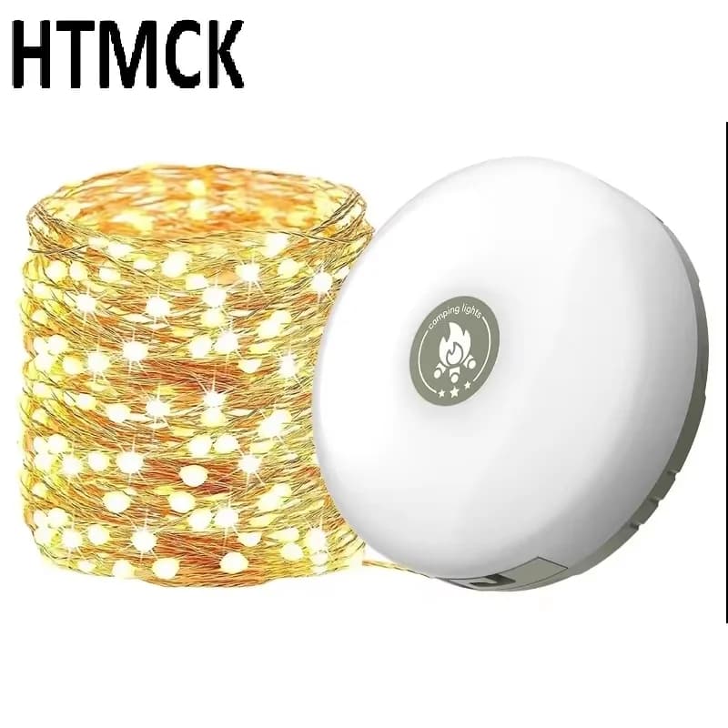 LED camping lamp with reel Strip light Atmospheric lights 10M Recyclable light Recyclable outdoor garden lamp for tent